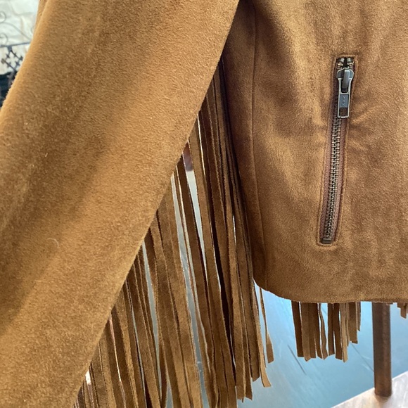 Show me your mumu, Ojai Fringe jacket, Penny faux suede. Size extra small - Picture 6 of 10